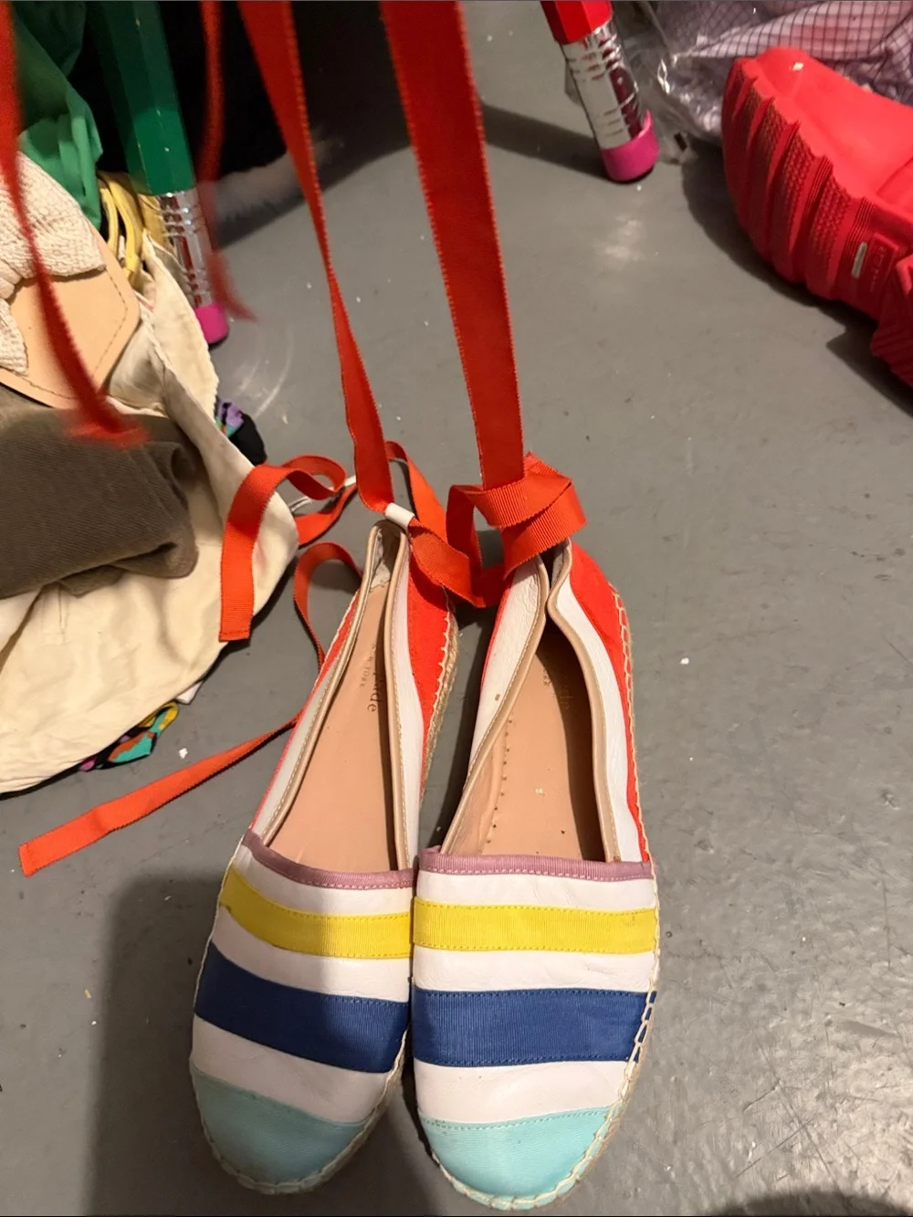 kate spade striped espadrille
